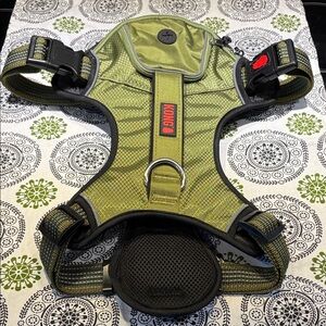 Kong Olive Green Reflective Dog Harness with Black Trim Sz XL